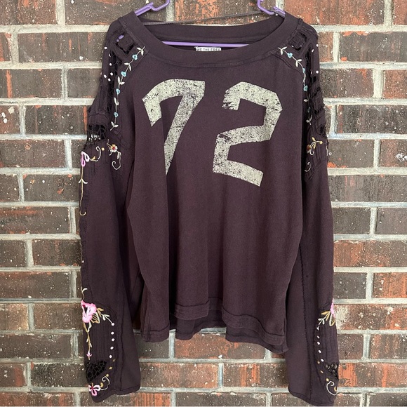 We The Free Tops - Free People Chocolate Brown We The Free Lilith Tee